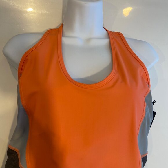 Karma Vivid Coral Kelli Tank Top L/G Athletic Wear Racerback Design Breathable - Picture 9 of 14